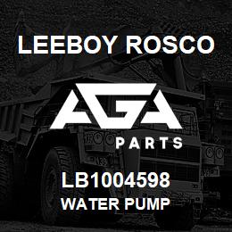 LB1004598 Leeboy Rosco WATER PUMP | AGA Parts