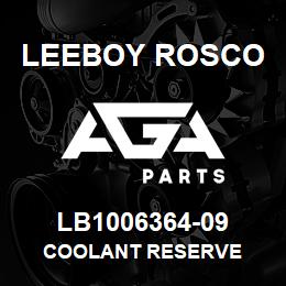 LB1006364-09 Leeboy Rosco COOLANT RESERVE | AGA Parts