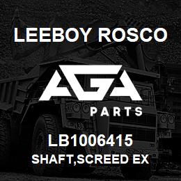 LB1006415 Leeboy Rosco SHAFT,SCREED EX | AGA Parts