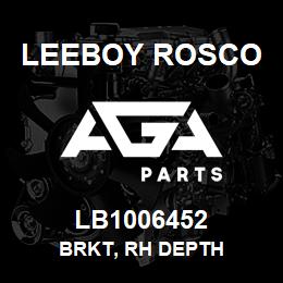 LB1006452 Leeboy Rosco BRKT, RH DEPTH | AGA Parts