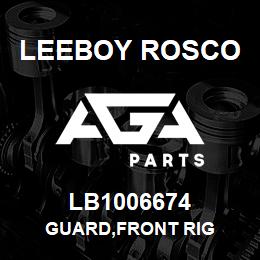 LB1006674 Leeboy Rosco GUARD,FRONT RIG | AGA Parts