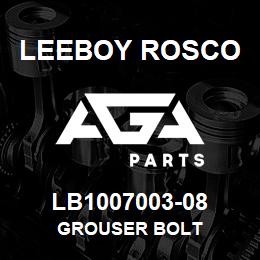 LB1007003-08 Leeboy Rosco GROUSER BOLT | AGA Parts
