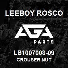 LB1007003-09 Leeboy Rosco GROUSER NUT | AGA Parts