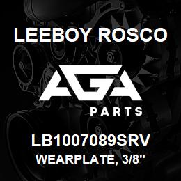 LB1007089SRV Leeboy Rosco WEARPLATE, 3/8" | AGA Parts