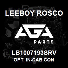 LB1007193SRV Leeboy Rosco OPT, IN-CAB CON | AGA Parts