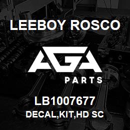 LB1007677 Leeboy Rosco DECAL,KIT,HD SC | AGA Parts