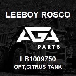 LB1009750 Leeboy Rosco OPT,CITRUS TANK | AGA Parts