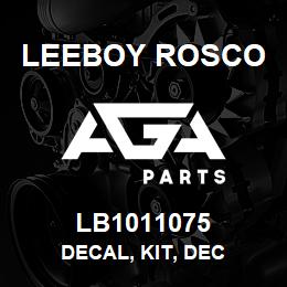 LB1011075 Leeboy Rosco DECAL, KIT, DEC | AGA Parts