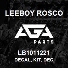 LB1011221 Leeboy Rosco DECAL, KIT, DEC | AGA Parts