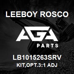 LB1015263SRV Leeboy Rosco KIT,OPT.3:1 ADJ | AGA Parts