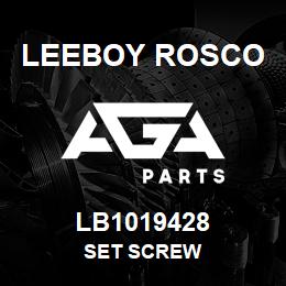 LB1019428 Leeboy Rosco SET SCREW | AGA Parts