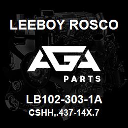 LB102-303-1A Leeboy Rosco CSHH,.437-14X.7 | AGA Parts