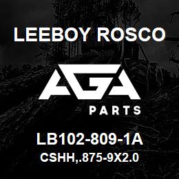 LB102-809-1A Leeboy Rosco CSHH,.875-9X2.0 | AGA Parts