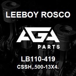 LB110-419 Leeboy Rosco CSSH,.500-13X4. | AGA Parts