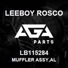 LB115284 Leeboy Rosco MUFFLER ASSY,AL | AGA Parts