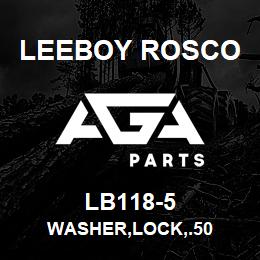 LB118-5 Leeboy Rosco WASHER,LOCK,.50 | AGA Parts