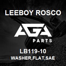 LB119-10 Leeboy Rosco WASHER,FLAT,SAE | AGA Parts