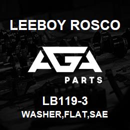 LB119-3 Leeboy Rosco WASHER,FLAT,SAE | AGA Parts