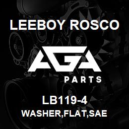 LB119-4 Leeboy Rosco WASHER,FLAT,SAE | AGA Parts