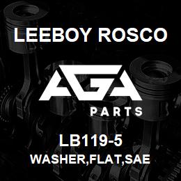 LB119-5 Leeboy Rosco WASHER,FLAT,SAE | AGA Parts