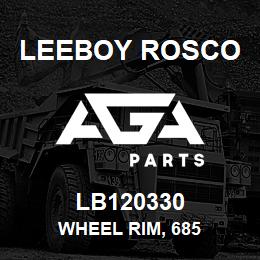 LB120330 Leeboy Rosco WHEEL RIM, 685 | AGA Parts