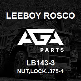 LB143-3 Leeboy Rosco NUT,LOCK,.375-1 | AGA Parts