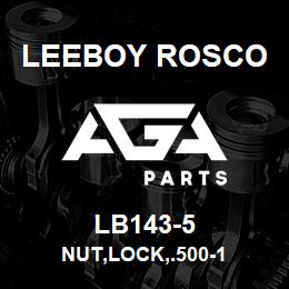 LB143-5 Leeboy Rosco NUT,LOCK,.500-1 | AGA Parts