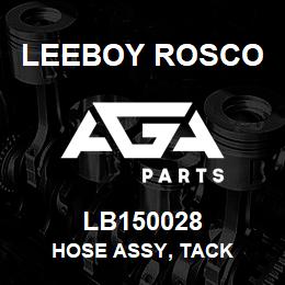 LB150028 Leeboy Rosco HOSE ASSY, TACK | AGA Parts