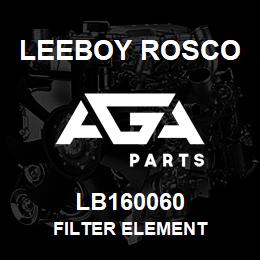 LB160060 Leeboy Rosco FILTER ELEMENT | AGA Parts