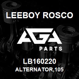 LB160220 Leeboy Rosco ALTERNATOR,105 | AGA Parts