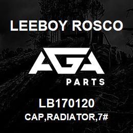 LB170120 Leeboy Rosco CAP,RADIATOR,7# | AGA Parts