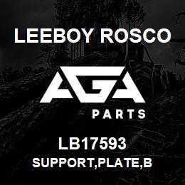 LB17593 Leeboy Rosco SUPPORT,PLATE,B | AGA Parts