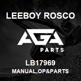 LB17969 Leeboy Rosco MANUAL,OP&PARTS | AGA Parts