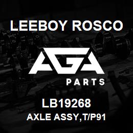 LB19268 Leeboy Rosco AXLE ASSY,T/P91 | AGA Parts