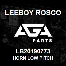 LB20190773 Leeboy Rosco HORN LOW PITCH | AGA Parts