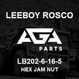 LB202-6-16-5 Leeboy Rosco HEX JAM NUT | AGA Parts