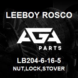 LB204-6-16-5 Leeboy Rosco NUT,LOCK,STOVER | AGA Parts