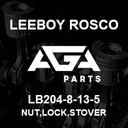 LB204-8-13-5 Leeboy Rosco NUT,LOCK,STOVER | AGA Parts