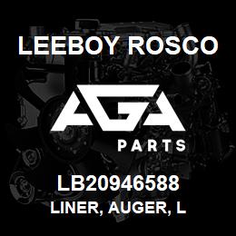 LB20946588 Leeboy Rosco LINER, AUGER, L | AGA Parts