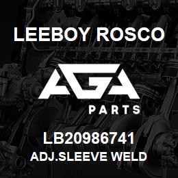 LB20986741 Leeboy Rosco ADJ.SLEEVE WELD | AGA Parts