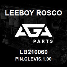 LB210060 Leeboy Rosco PIN,CLEVIS,1.00 | AGA Parts