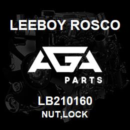 LB210160 Leeboy Rosco NUT,LOCK | AGA Parts