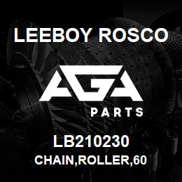 LB210230 Leeboy Rosco CHAIN,ROLLER,60 | AGA Parts