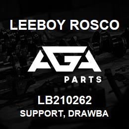 LB210262 Leeboy Rosco SUPPORT, DRAWBA | AGA Parts