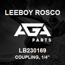 LB230169 Leeboy Rosco COUPLING, 1/4" | AGA Parts