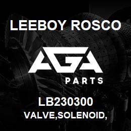 LB230300 Leeboy Rosco VALVE,SOLENOID, | AGA Parts