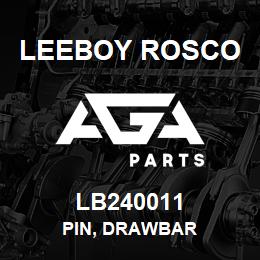 LB240011 Leeboy Rosco PIN, DRAWBAR | AGA Parts