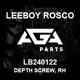 LB240122 Leeboy Rosco DEPTH SCREW, RH | AGA Parts