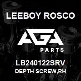 LB240122SRV Leeboy Rosco DEPTH SCREW,RH | AGA Parts