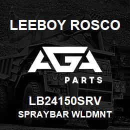 LB24150SRV Leeboy Rosco SPRAYBAR WLDMNT | AGA Parts